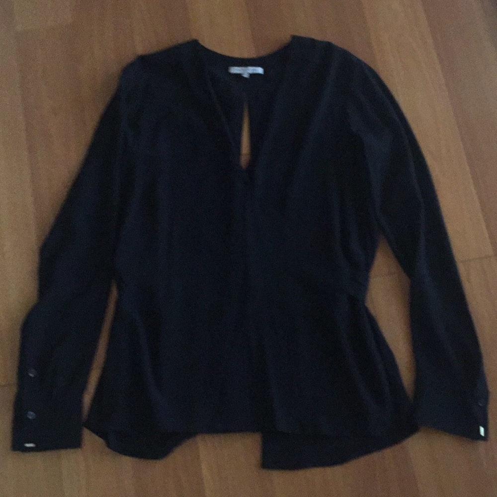 Helmet Lang Long Sleeve V-Neck